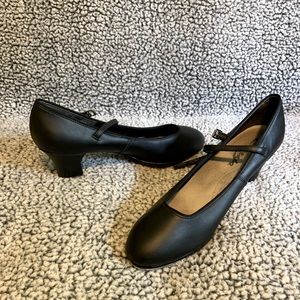 Black Capezio Tap Shoes/Heels (Size 10)